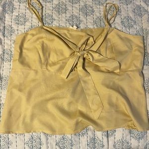 LA Hearts front tie crop top size XL